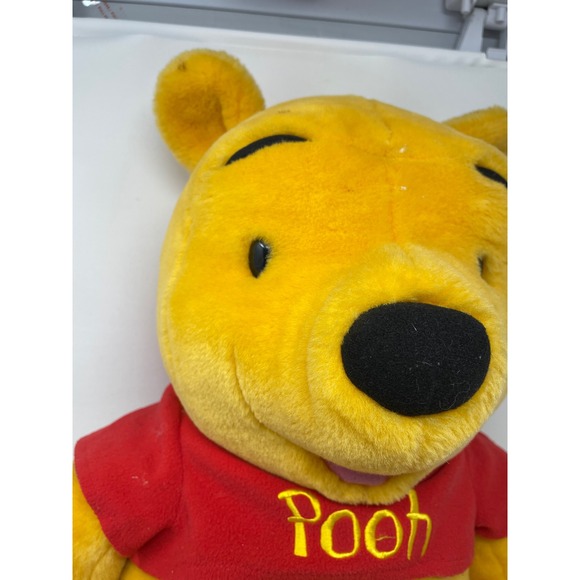 Winnie the Pooh I Talk! Plush Doll Toy Yellow Red Disney Animated Character - Picture 4 of 12